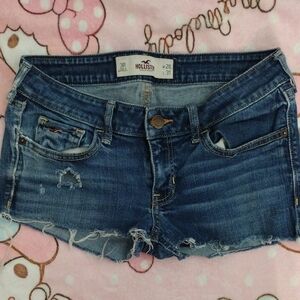 Hollister Blue Denim Jean Shorts